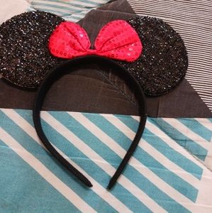 Red bow Mouse ears